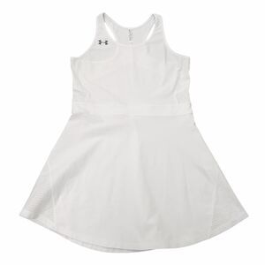 Under Armour Tennis Dress Womens Large White HeatGear Fitted Athletic Golf
